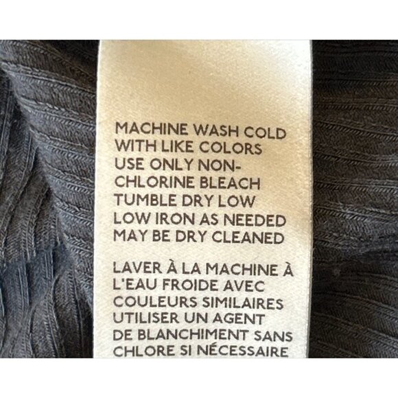 We the Free Ribbed Square Neck Cropped Ribbed Top Charcoal Gray Size M NWT - Picture 4 of 8